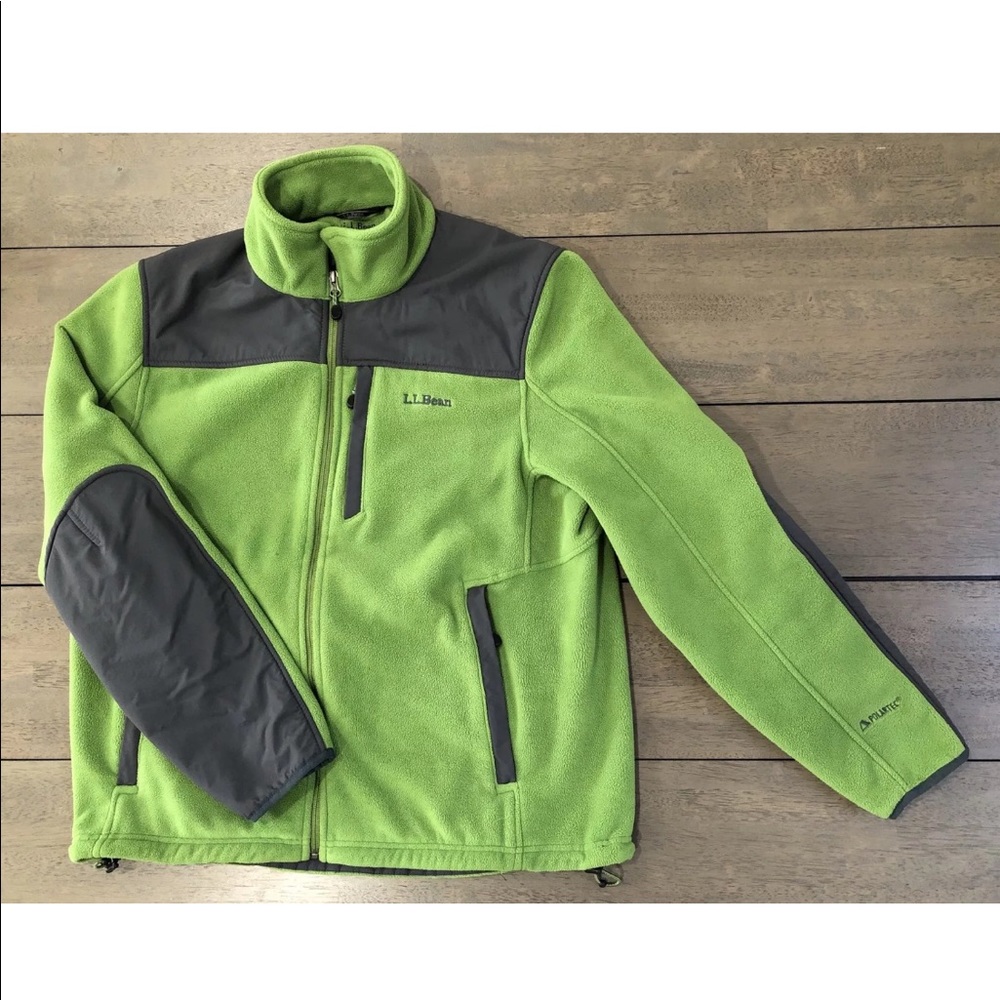✅ LL Bean Fleece PolarTec WindPro Full Zip Up Mens